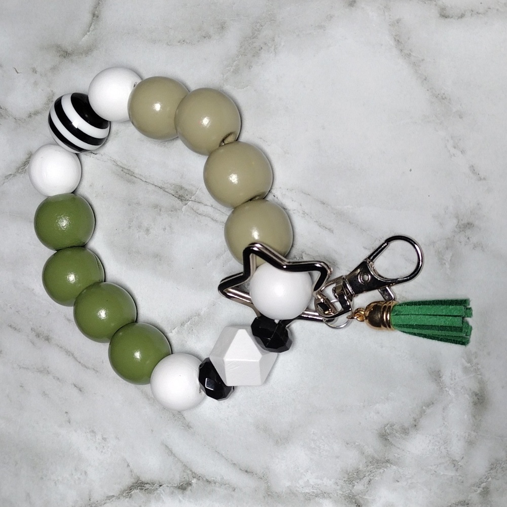 Handmade Wristlet Keychain